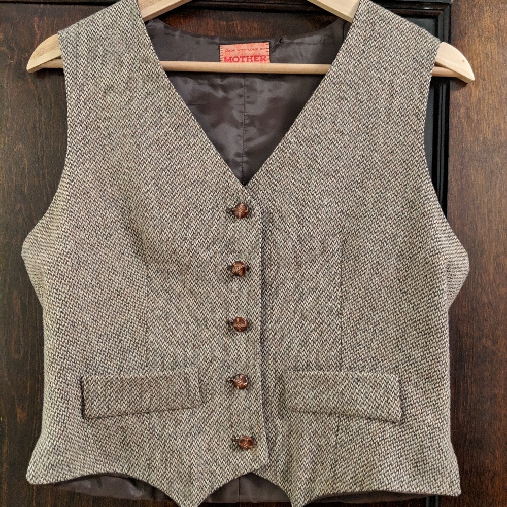 Vintage tweed vest